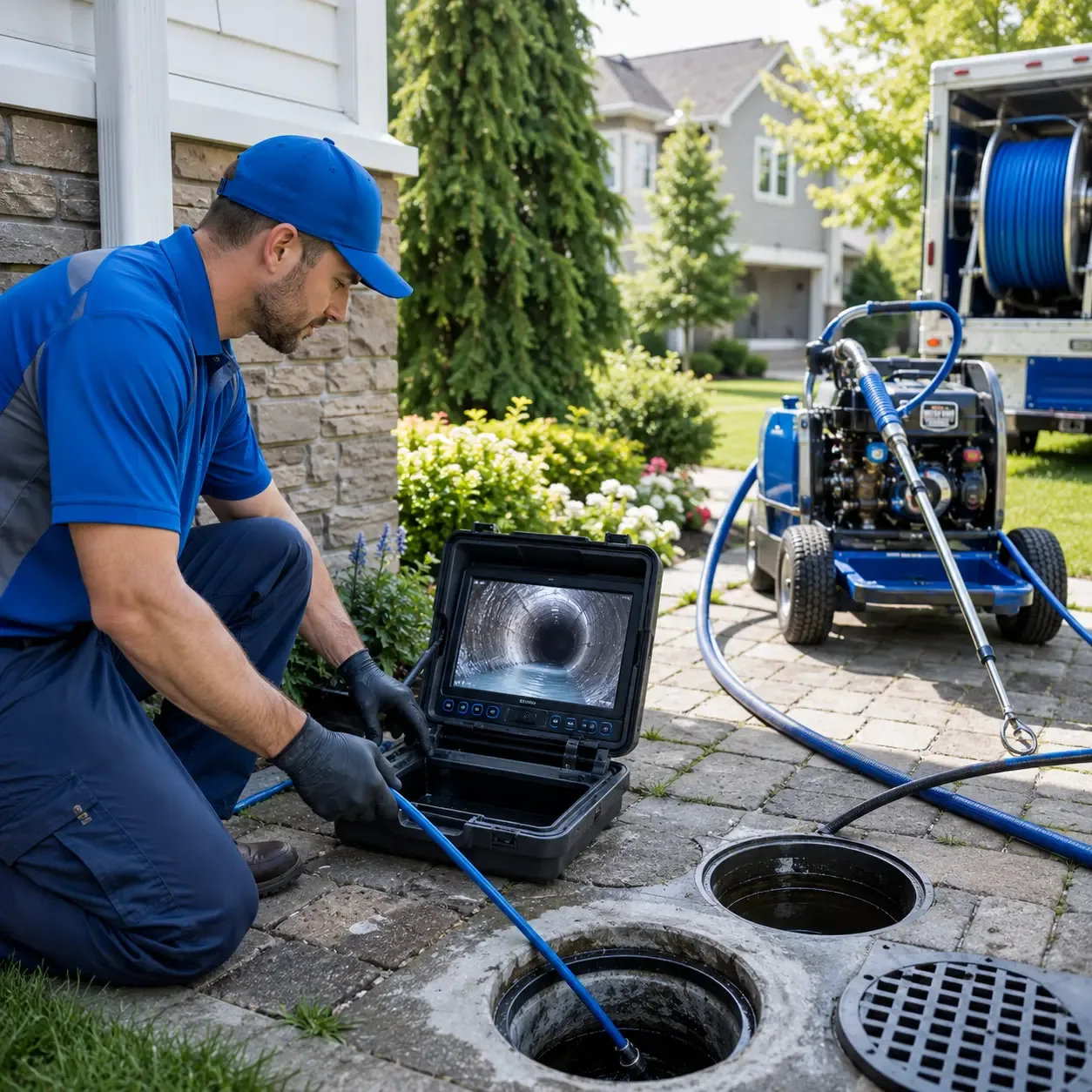 Outdoor drain cleaning professionals serving Saxapahaw, NC